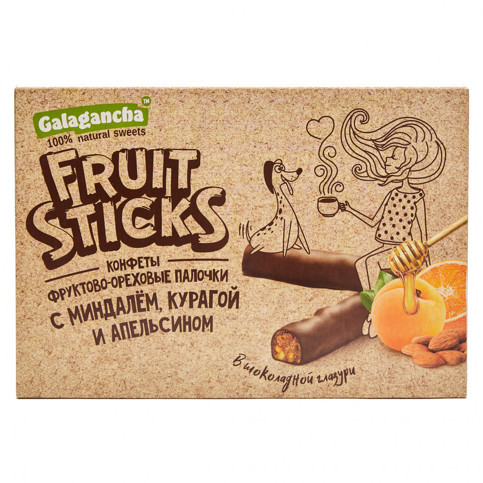  Берестов КРАФТ Fruit Stiсks с курагой и миндалем, 175г   в Вязниках