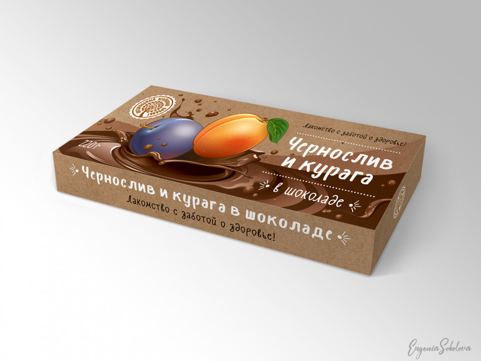  Чернослив и курага в шоколаде, 220г в Вязниках