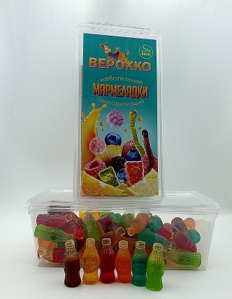  Жевательный мармелад Бутылочки МИКС, 250г      в Вязниках
