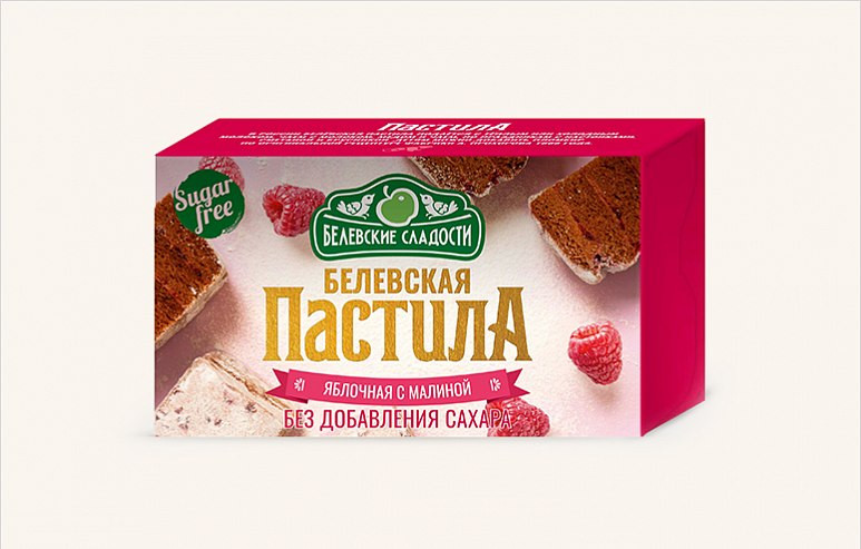  Пастила  200г диетическая с МАЛИНОЙ, НОВЫЙ ФОРМАТ (4*50г)   в Вязниках