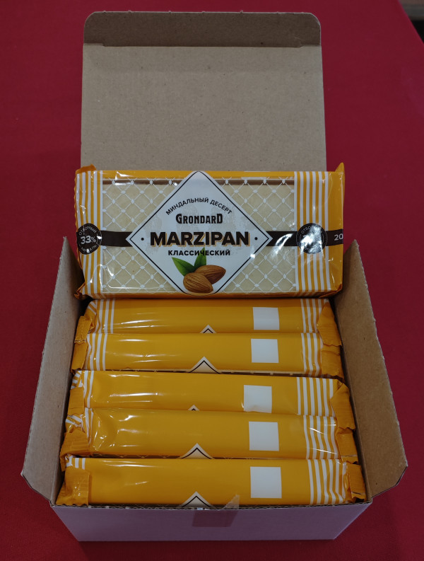 №1 TM Grondard      (11133) Марципан 33%, (блок 6 шт по 200г)             в Вязниках