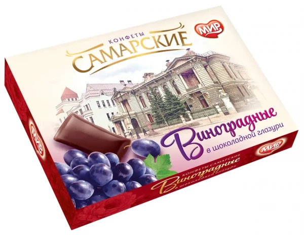 №2 КФ МИР Виноградные в шоколадной глазури 160г  в Вязниках