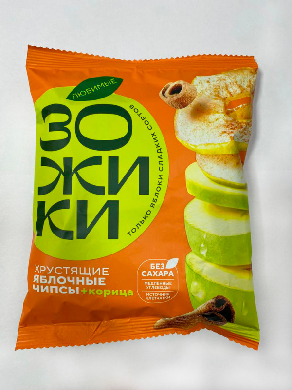 №1 Зожики Яблочные+корица чипсы, 25г  в Вязниках