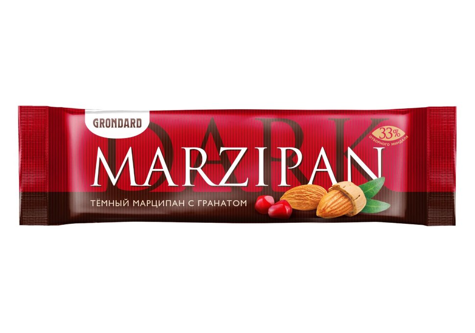  TM Grondard     (10973) Батончики глазированные Марципановые ГРАНАТ, (24шт по 50г)       в Вязниках
