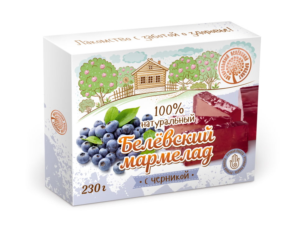  Мармелад белевский "Черника" 230г в Вязниках